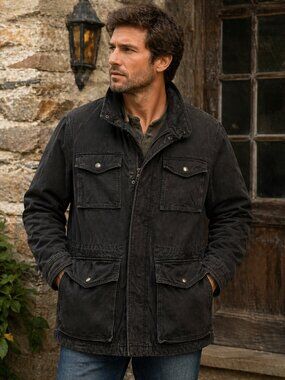 Waxed America Eagle Outfitters Military Field Jacket Parka XXL